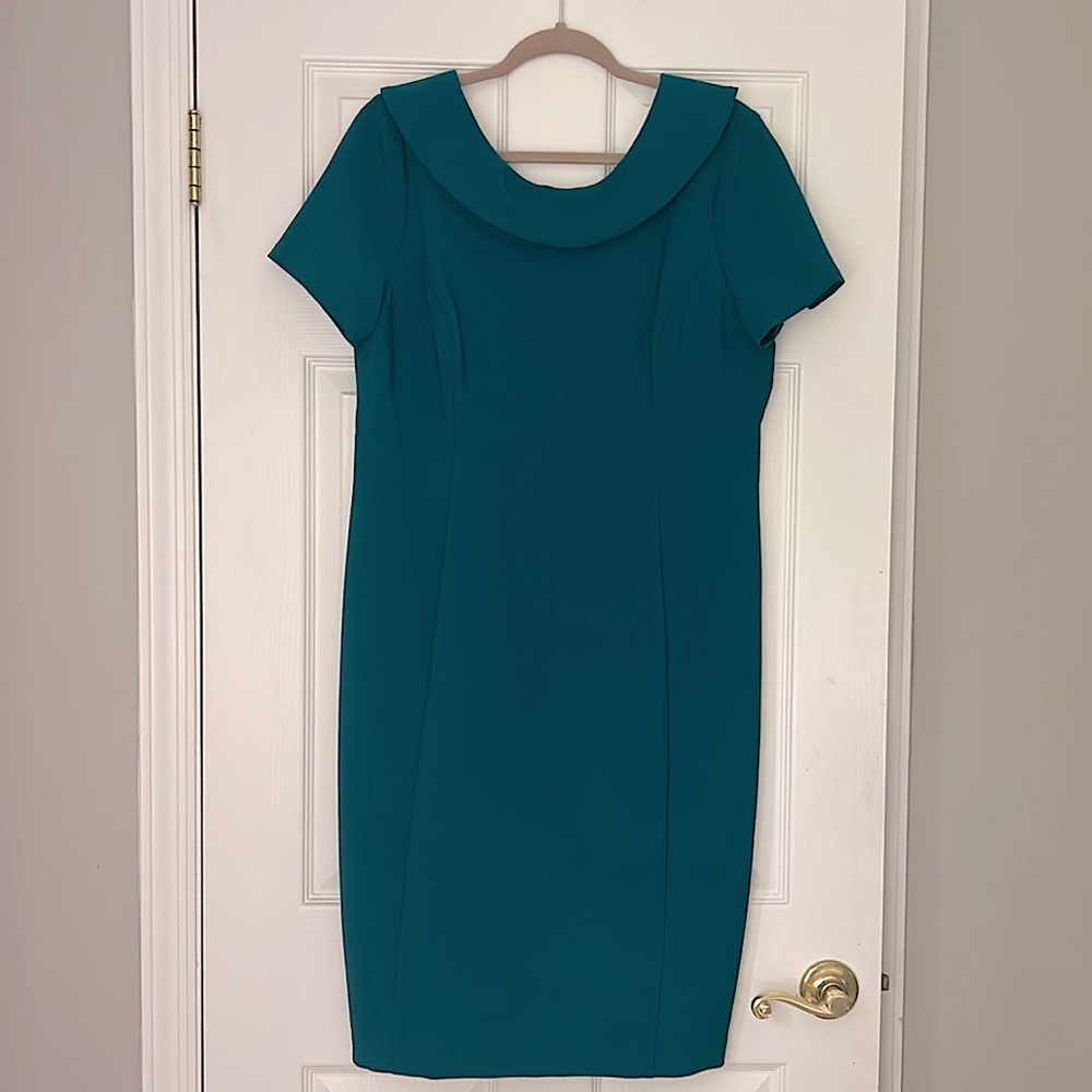 Maggy London NWT emerald green dress 16 petite